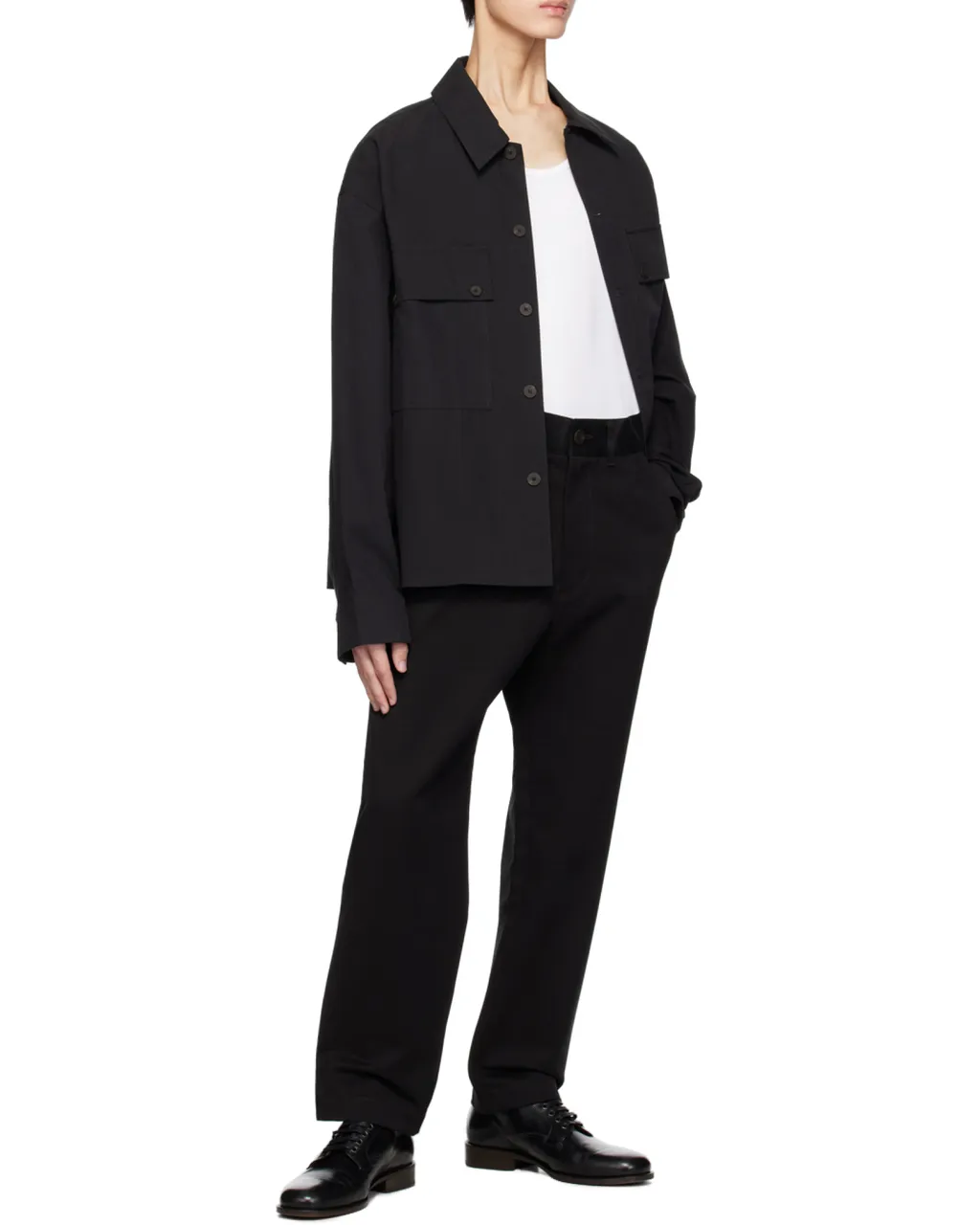 Studio Nicholson Bill Button Detailed Tapered Trousers