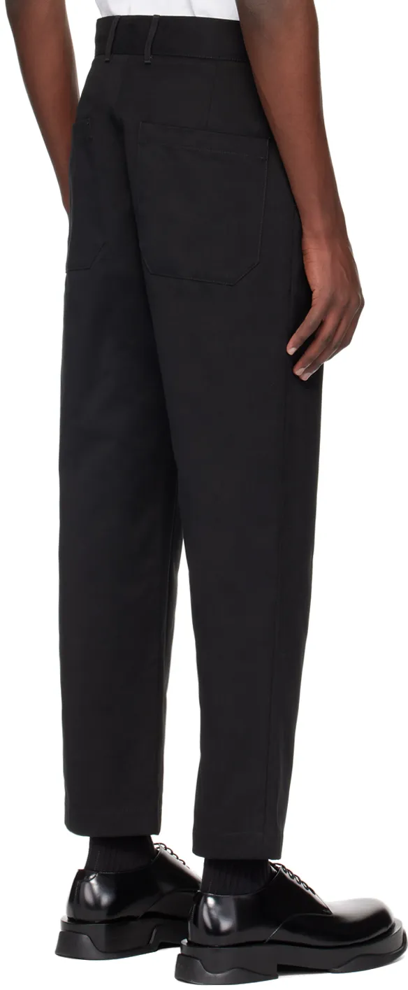 Studio Nicholson Bill Button Detailed Tapered Trousers