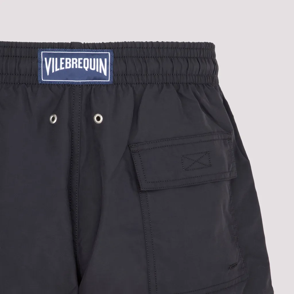 Elasticated-Waist Swim Shorts
