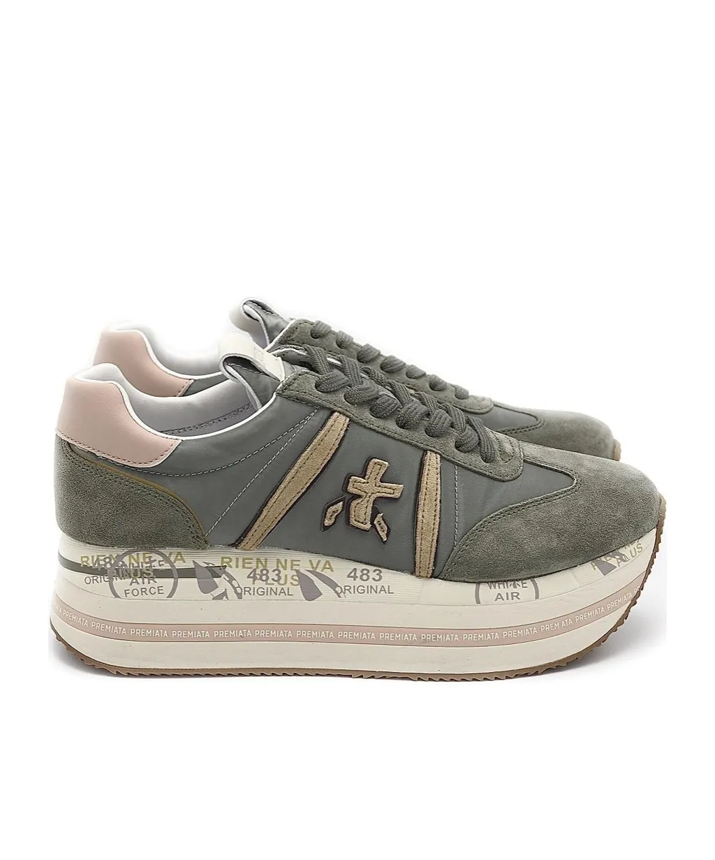 Logo Thick Sole Low-Cut Casual Shoes