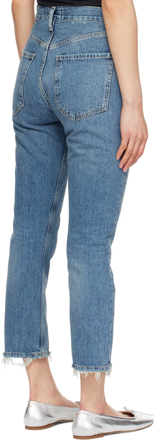 Agolde High Waisted Straight-Leg Jeans
