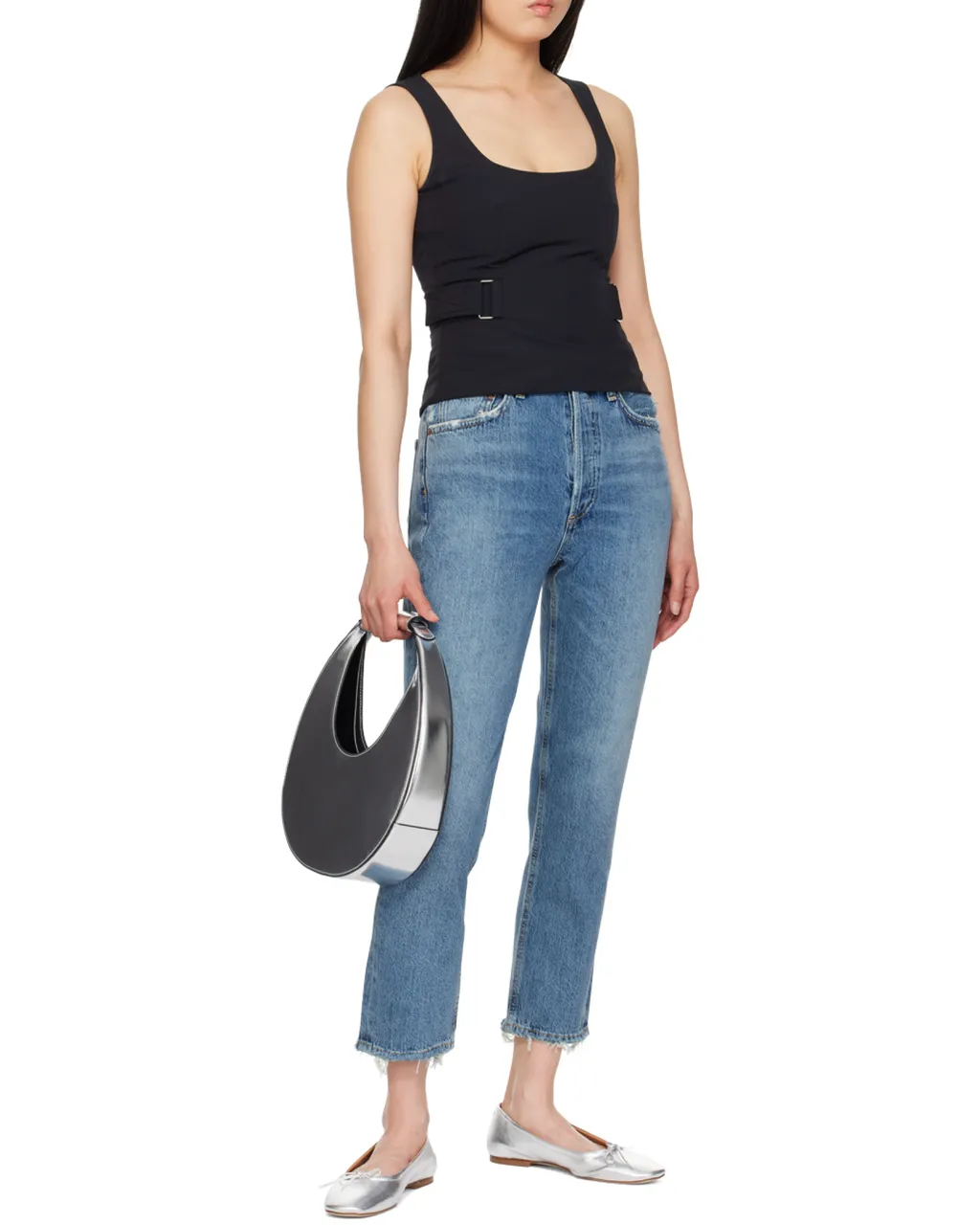Agolde High Waisted Straight-Leg Jeans