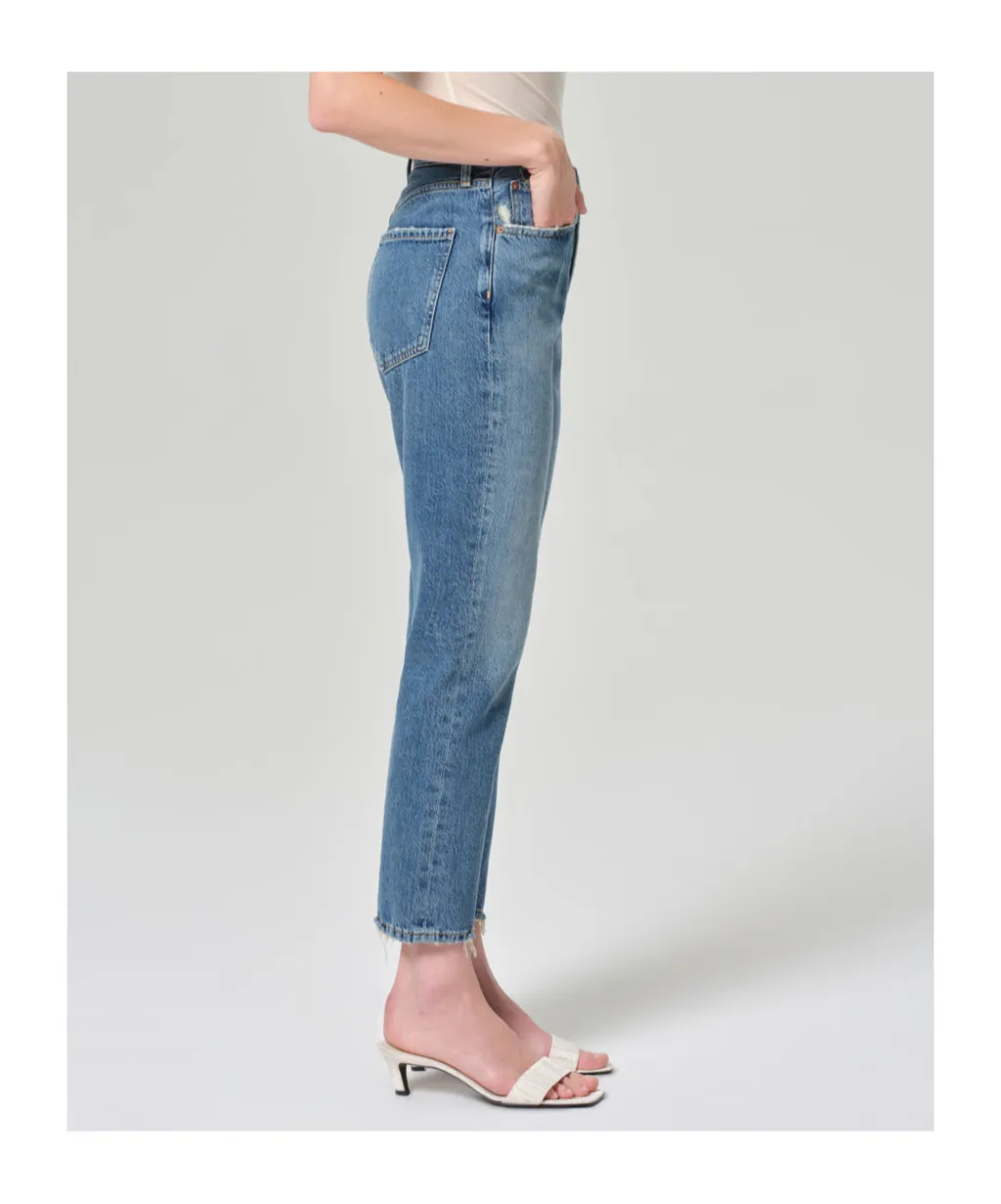 Agolde High Waisted Straight-Leg Jeans