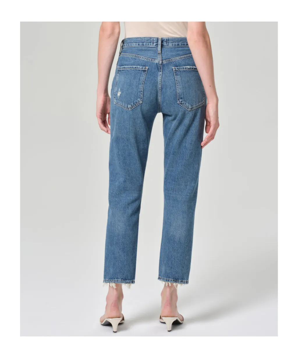 Agolde High Waisted Straight-Leg Jeans