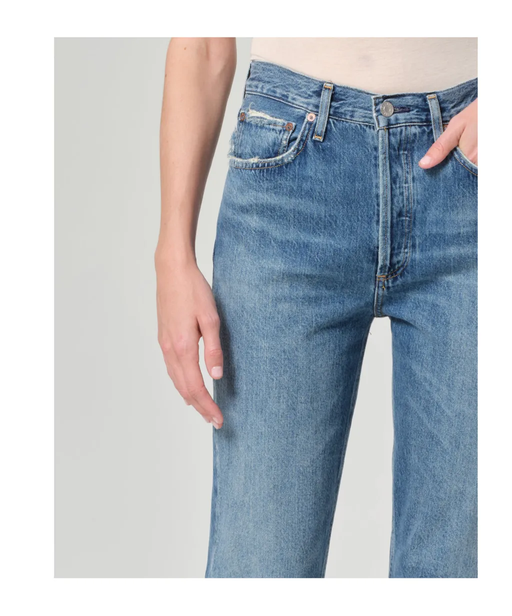 Agolde High Waisted Straight-Leg Jeans