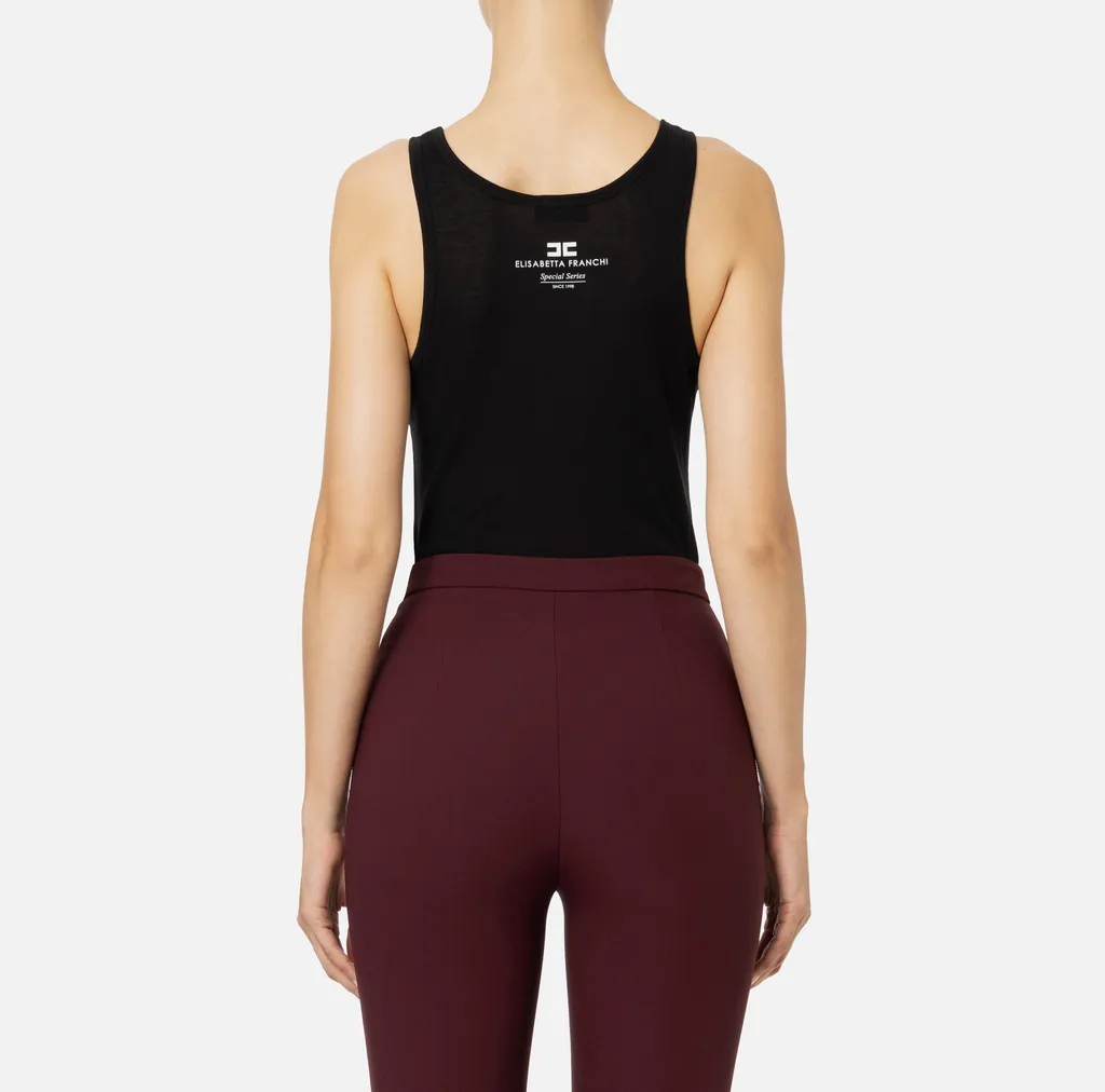 Logo-Print Top
