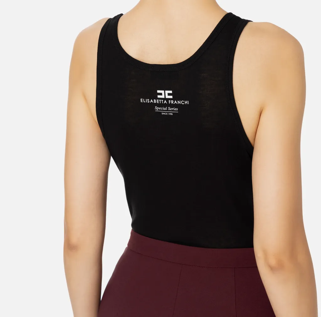 Logo-Print Top
