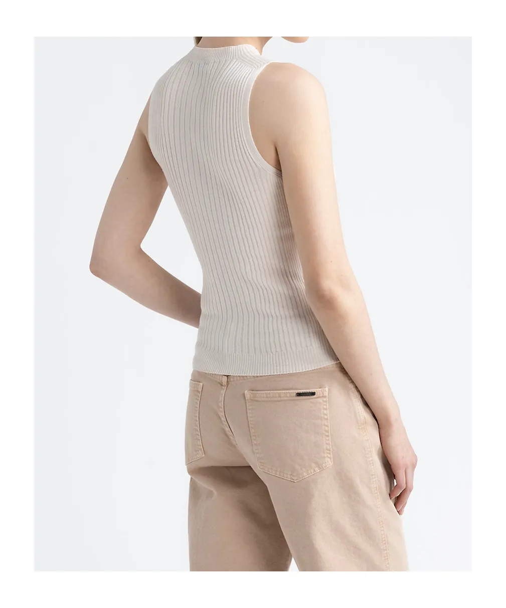 Peserico Ribbed Sleeveless Top