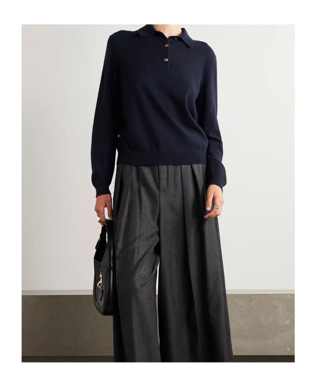 Loro Piana Long-Sleeved Knitted Polo Jumper