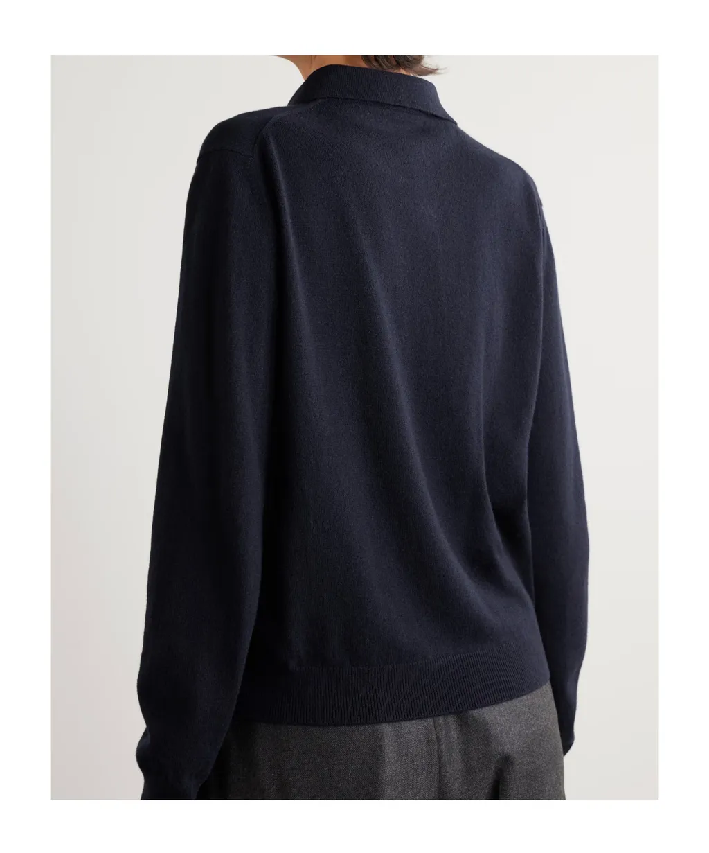 Loro Piana Long-Sleeved Knitted Polo Jumper