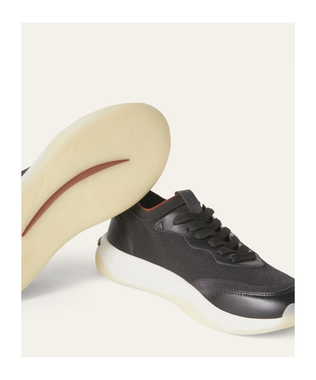 Loro Piana Round-Toe Lace-Up Sneakers