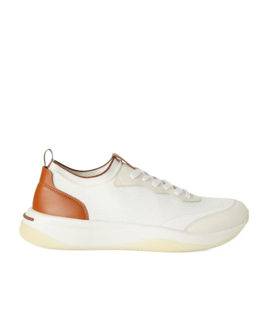 Loro Piana Round-Toe Lace-Up Sneakers