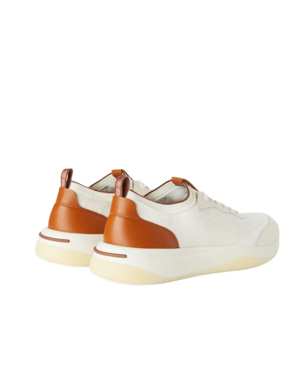 Loro Piana Round-Toe Lace-Up Sneakers