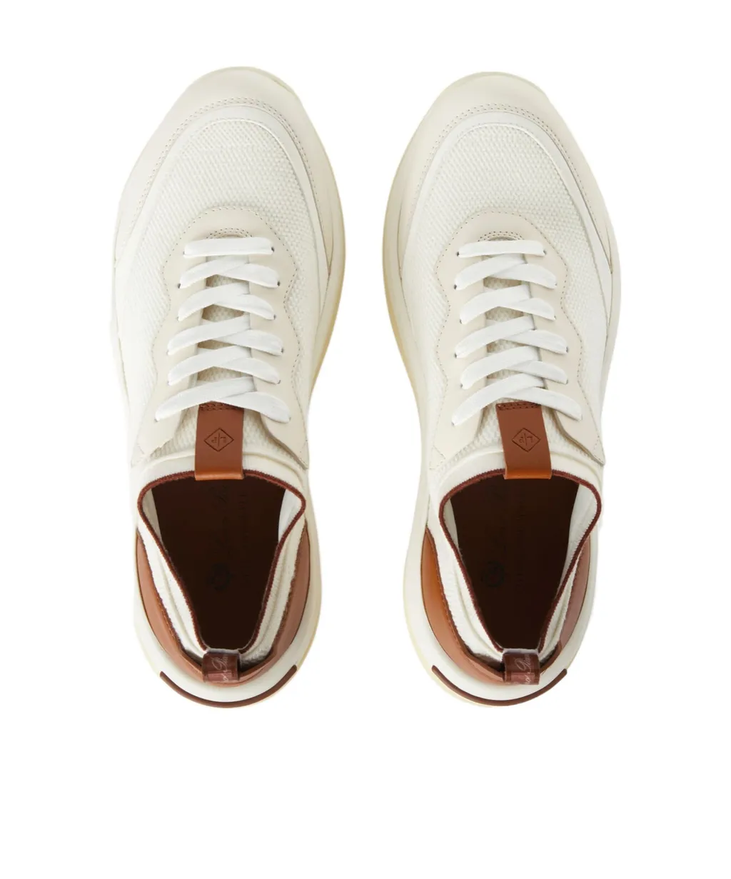 Loro Piana Round-Toe Lace-Up Sneakers