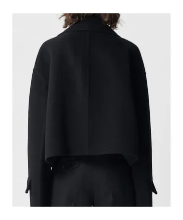 Ann Demeulemeester Davin Double-Breasted Short Caban