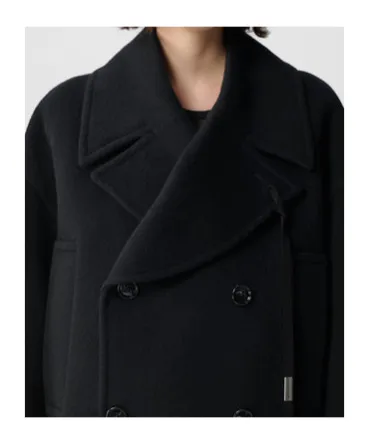Ann Demeulemeester Davin Double-Breasted Short Caban
