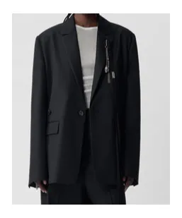 Ann Demeulemeester Elin Asymmetric Tailored Blazer