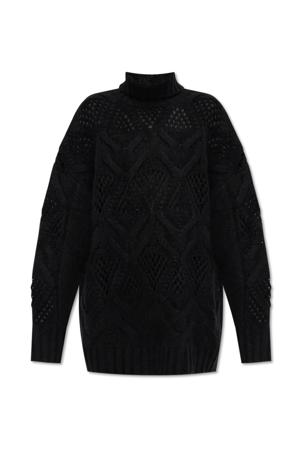 Diamond-Knit Maxi Jumper