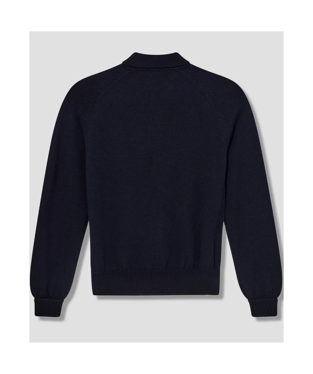 Long-Sleeved Polo-Neck Sweater