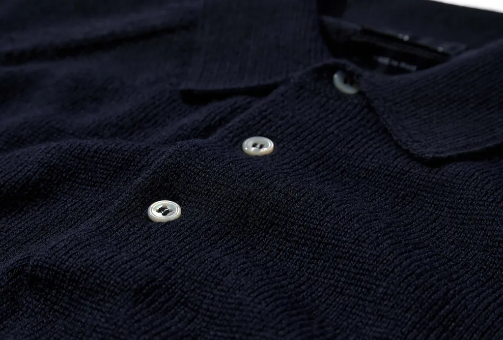 Long-Sleeved Polo-Neck Sweater