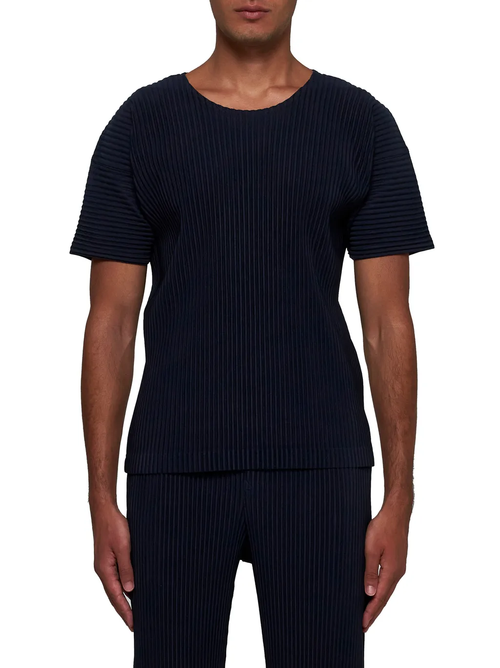 Homme Plissé Issey Miyake Pleated Crewneck T-Shirt