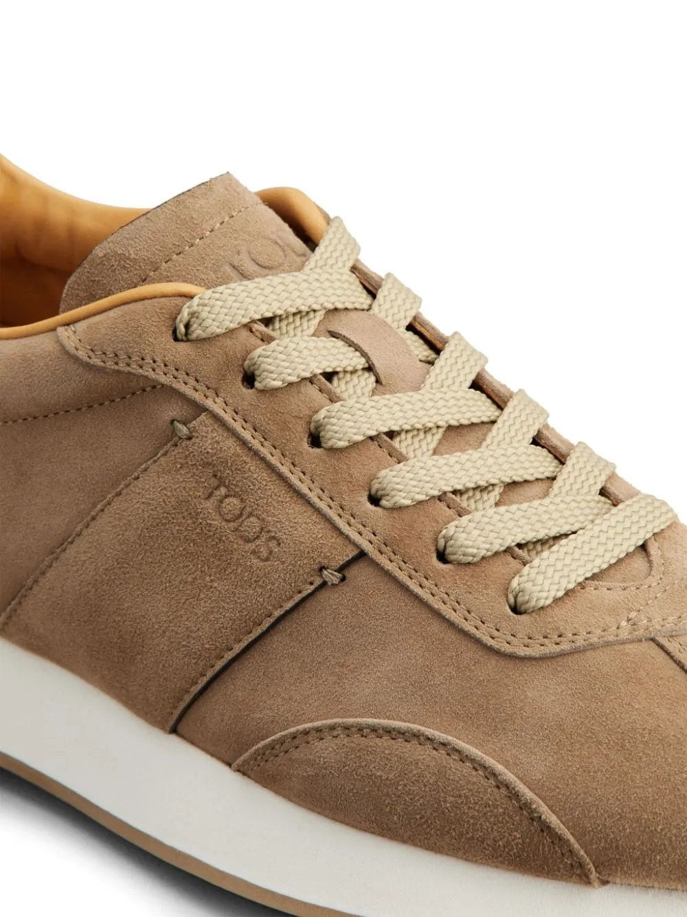 Panelled Suede Lace-Up Sneakers
