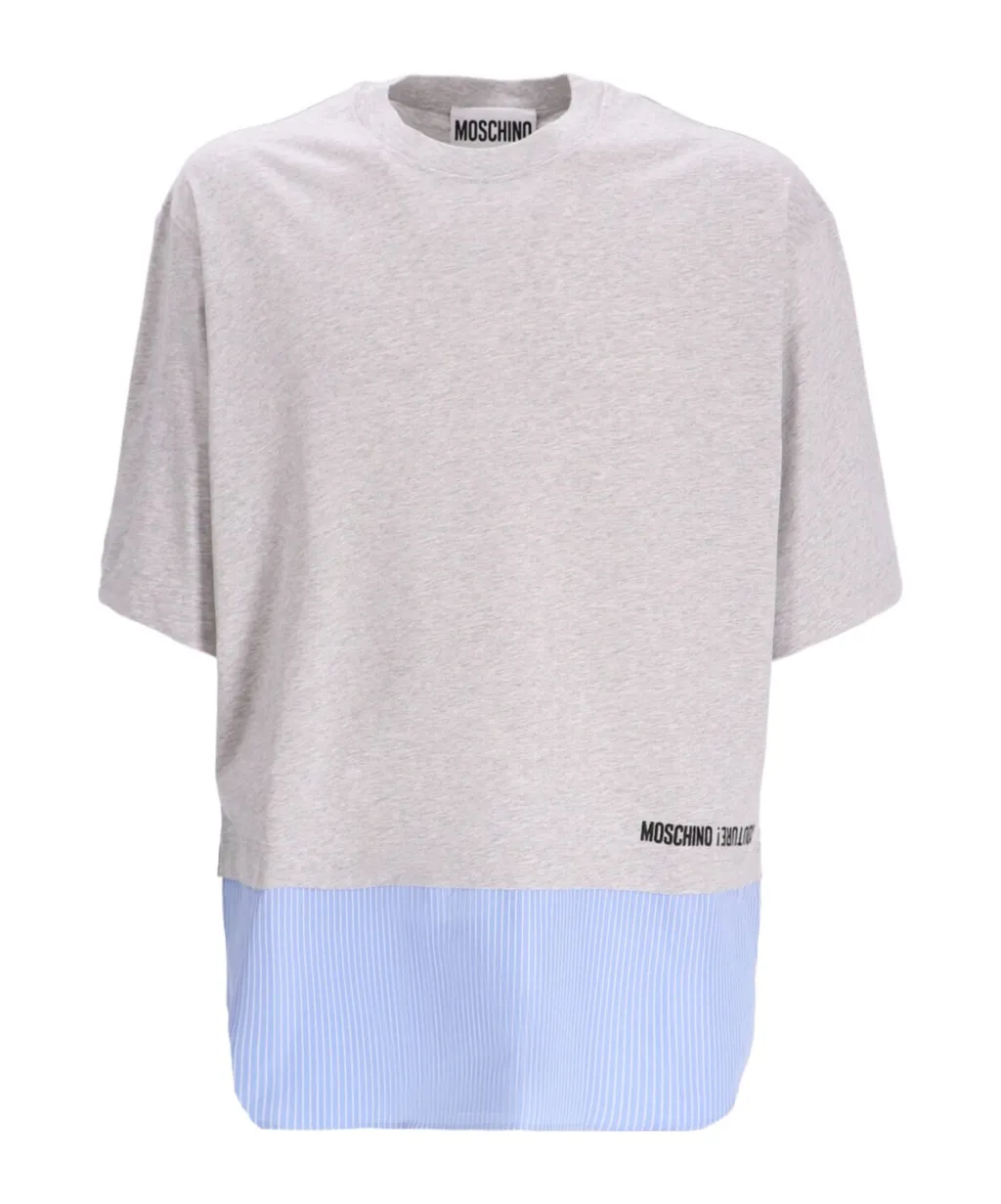 Two-Tone Logo-Print T-Shirt