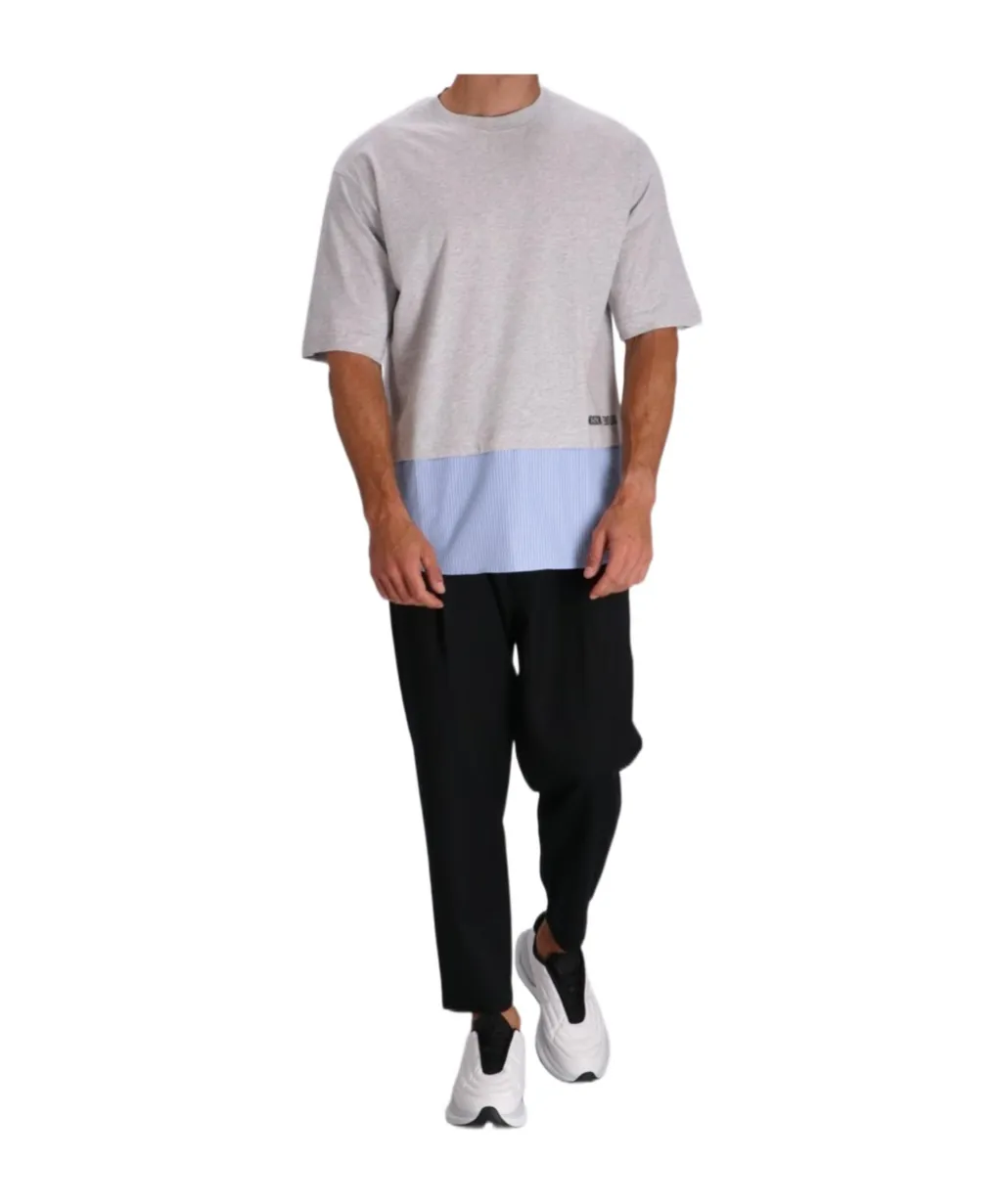 Two-Tone Logo-Print T-Shirt