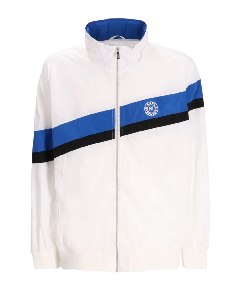 Stripe-Detail Bomber Jacket