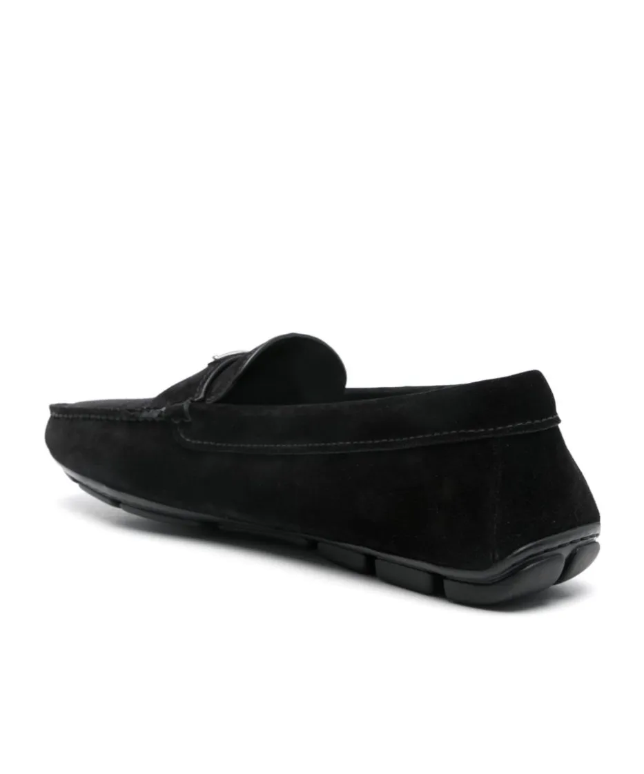 Prada Triangle-Logo Slip-On Loafers