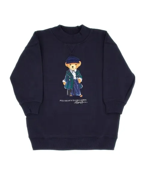 Polo Ralph Lauren Kids Polo Bear Printed Crewneck Dress