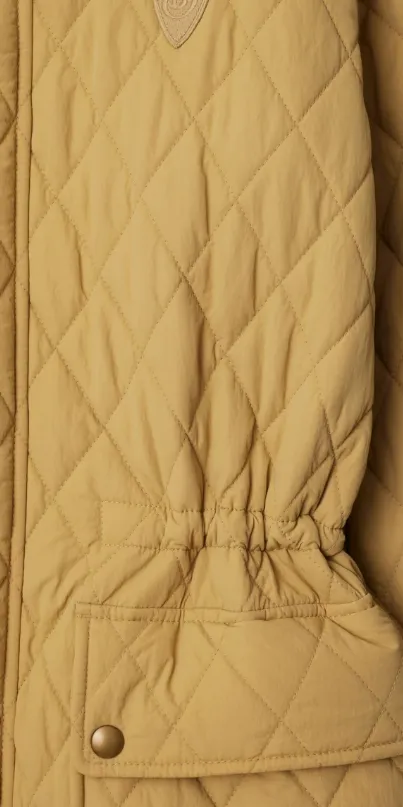 Burberry Drawstring Waist Hooded Quilted Parka