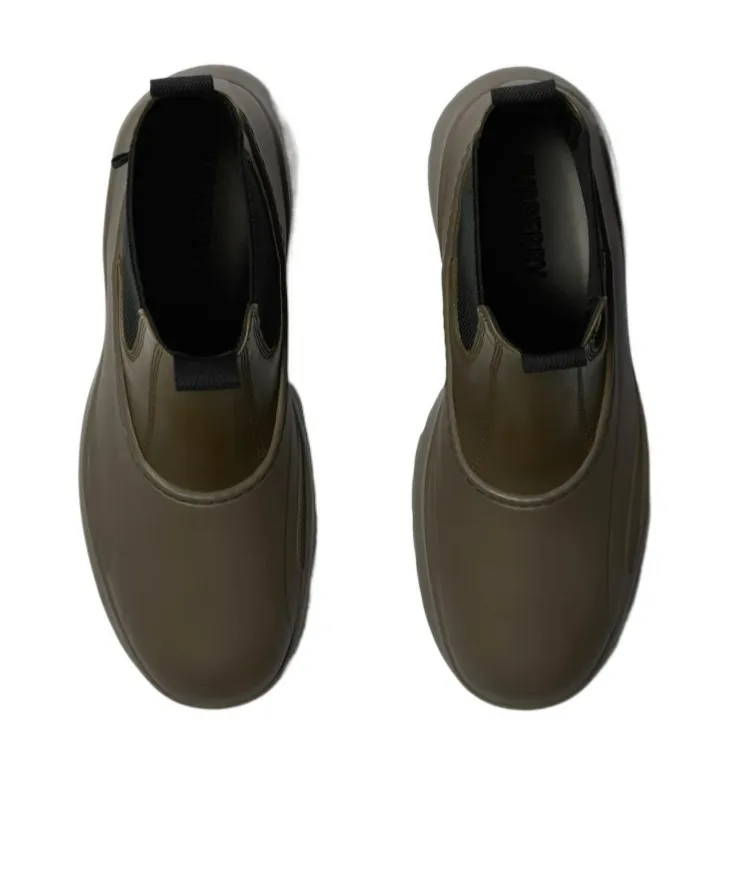 Burberry Scoot Round-Toe Ankle Chelsea Boots