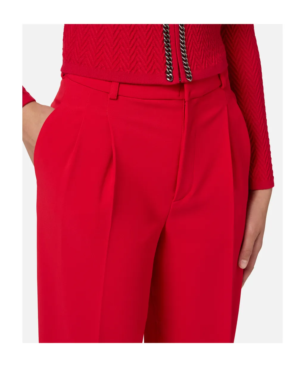 Elisabetta Franchi Double-Dart Stretch CrÊPe Trousers