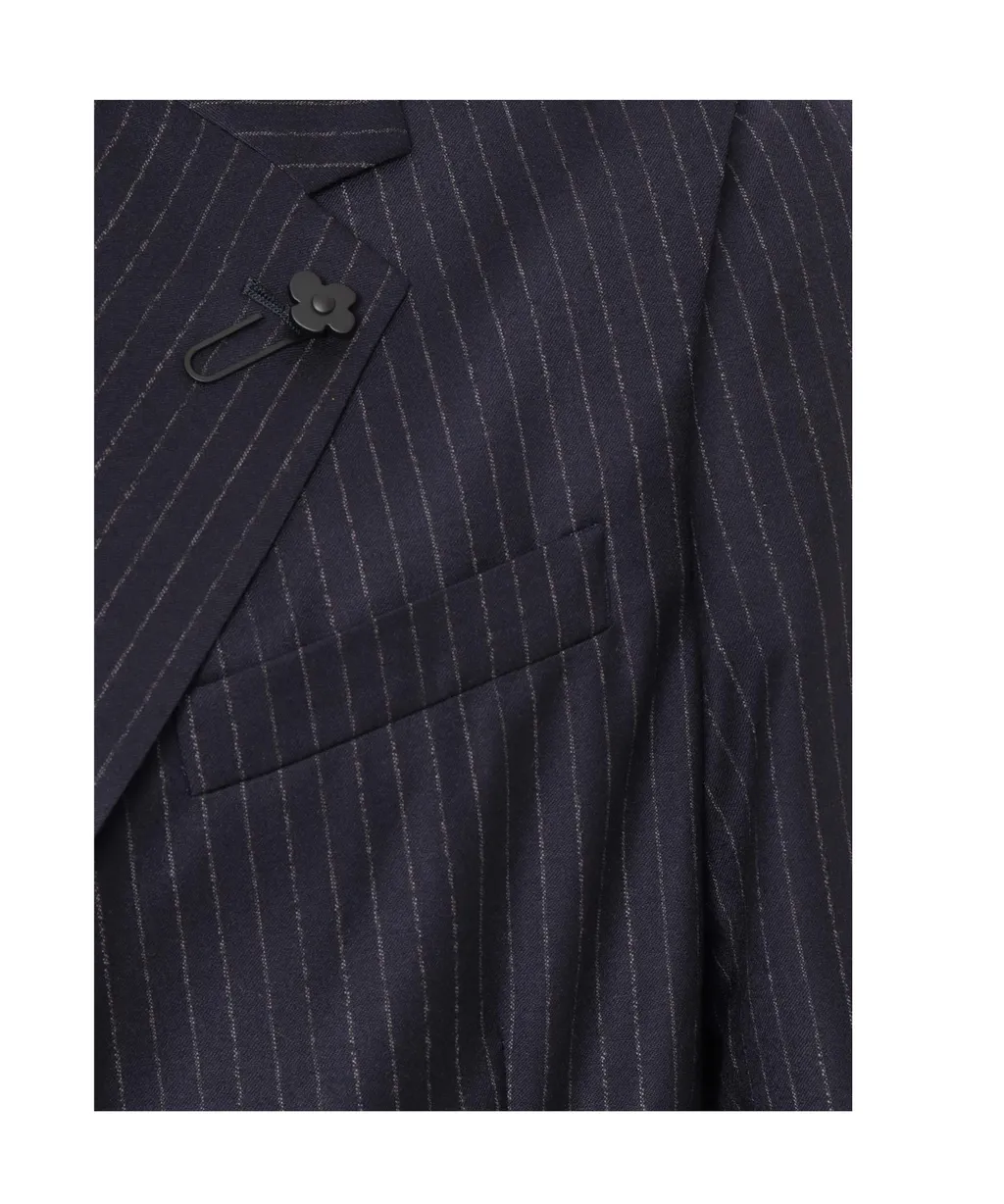 Lardini Single Breasted Striped Two-Piece Suit