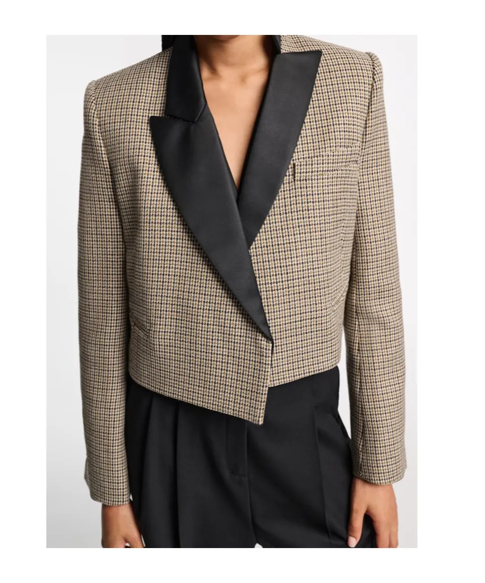 Dorothee Schumacher Gaphic Elegance Cropped Blazer
