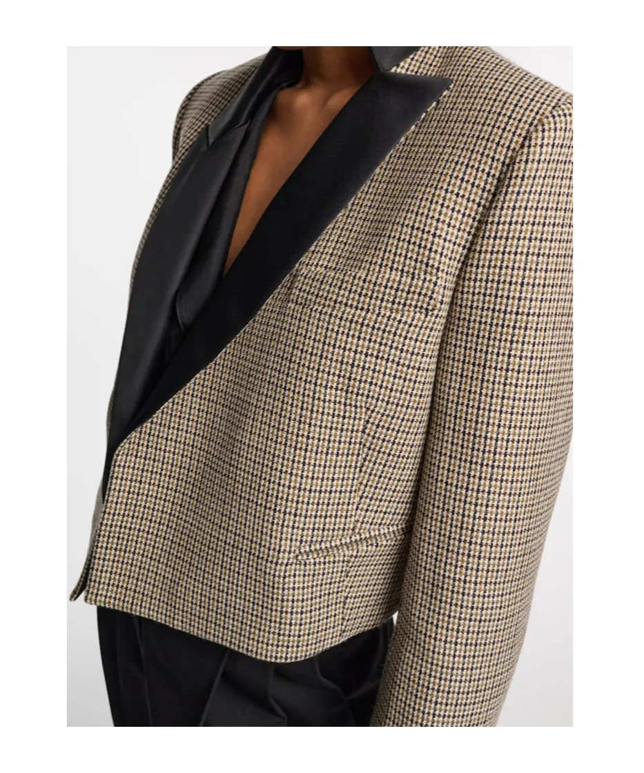 Dorothee Schumacher Gaphic Elegance Cropped Blazer