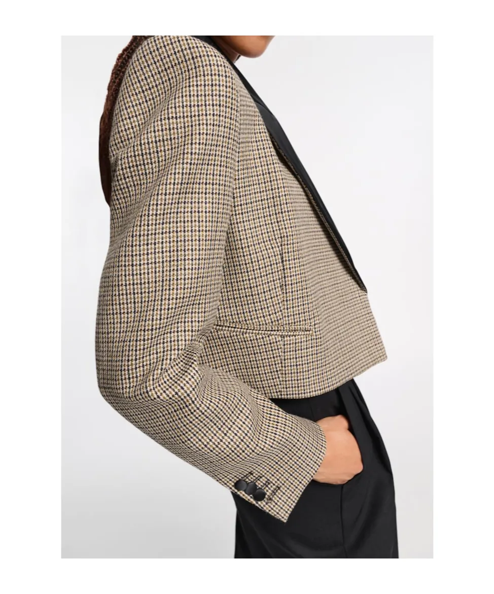 Dorothee Schumacher Gaphic Elegance Cropped Blazer