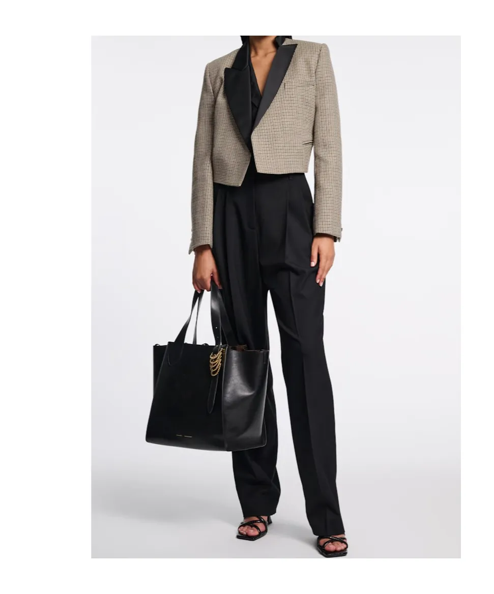 Dorothee Schumacher Gaphic Elegance Cropped Blazer