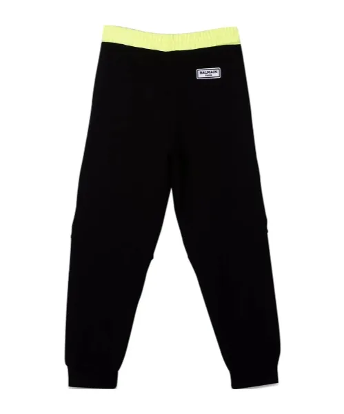 Balmain Kids Elastic Waistband Pants