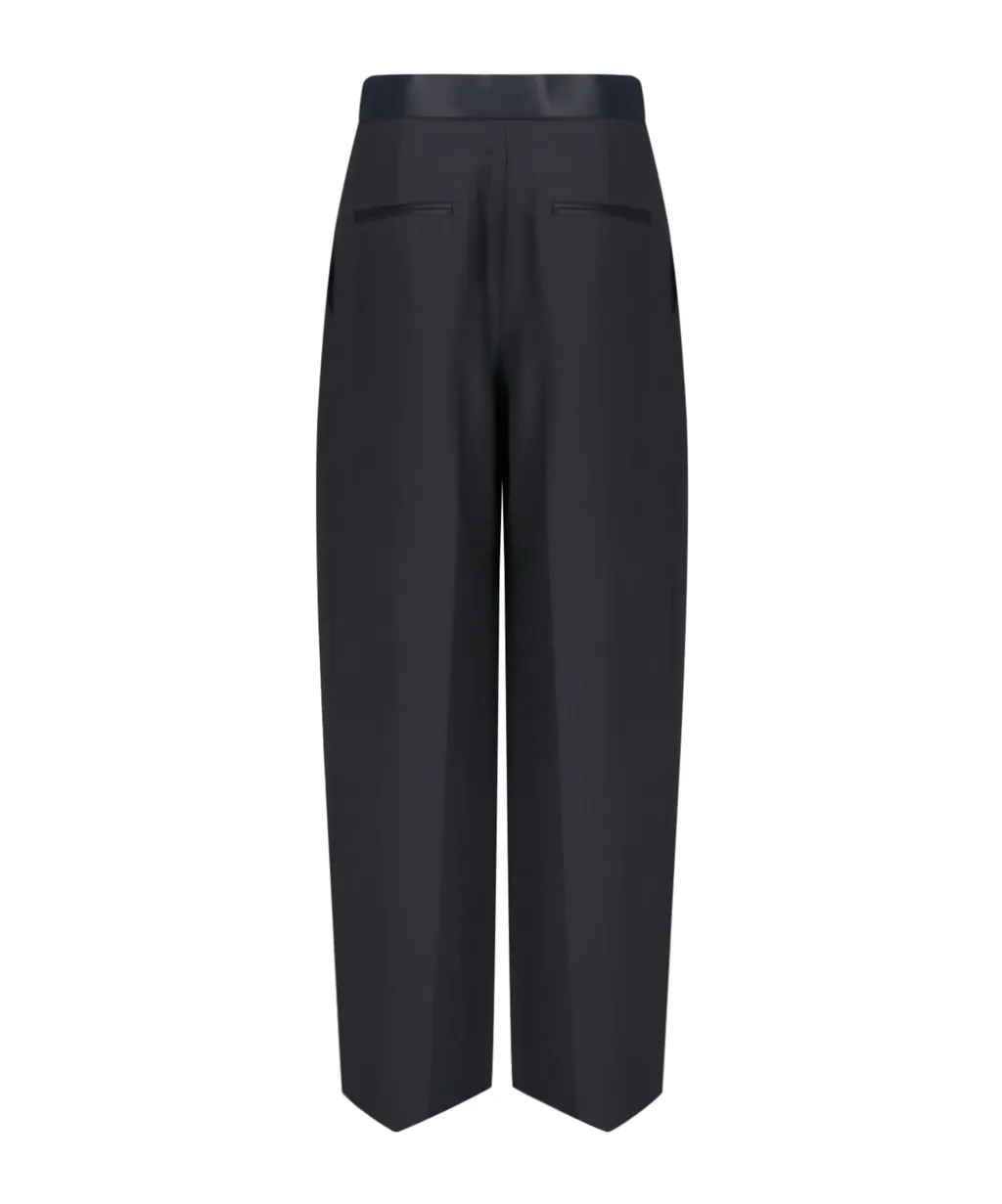 Khaite Marine Low-Rise Wide-Leg Pants