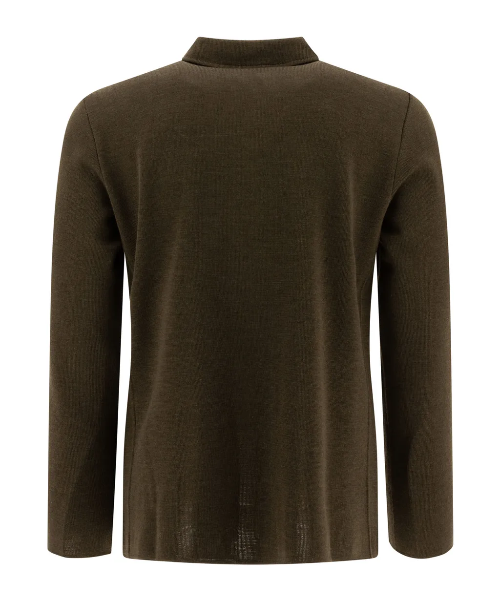 Lardini Long-Sleeved Button-Up Cardigan