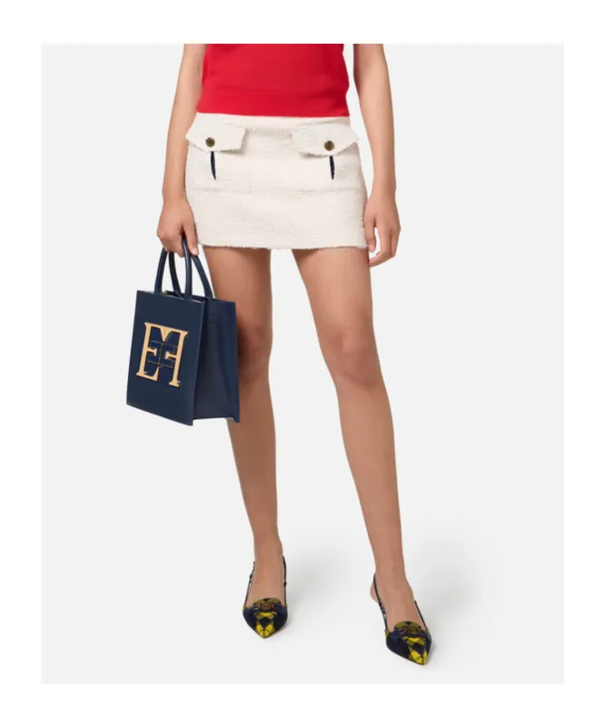 Elisabetta Franchi Tweed Miniskirt