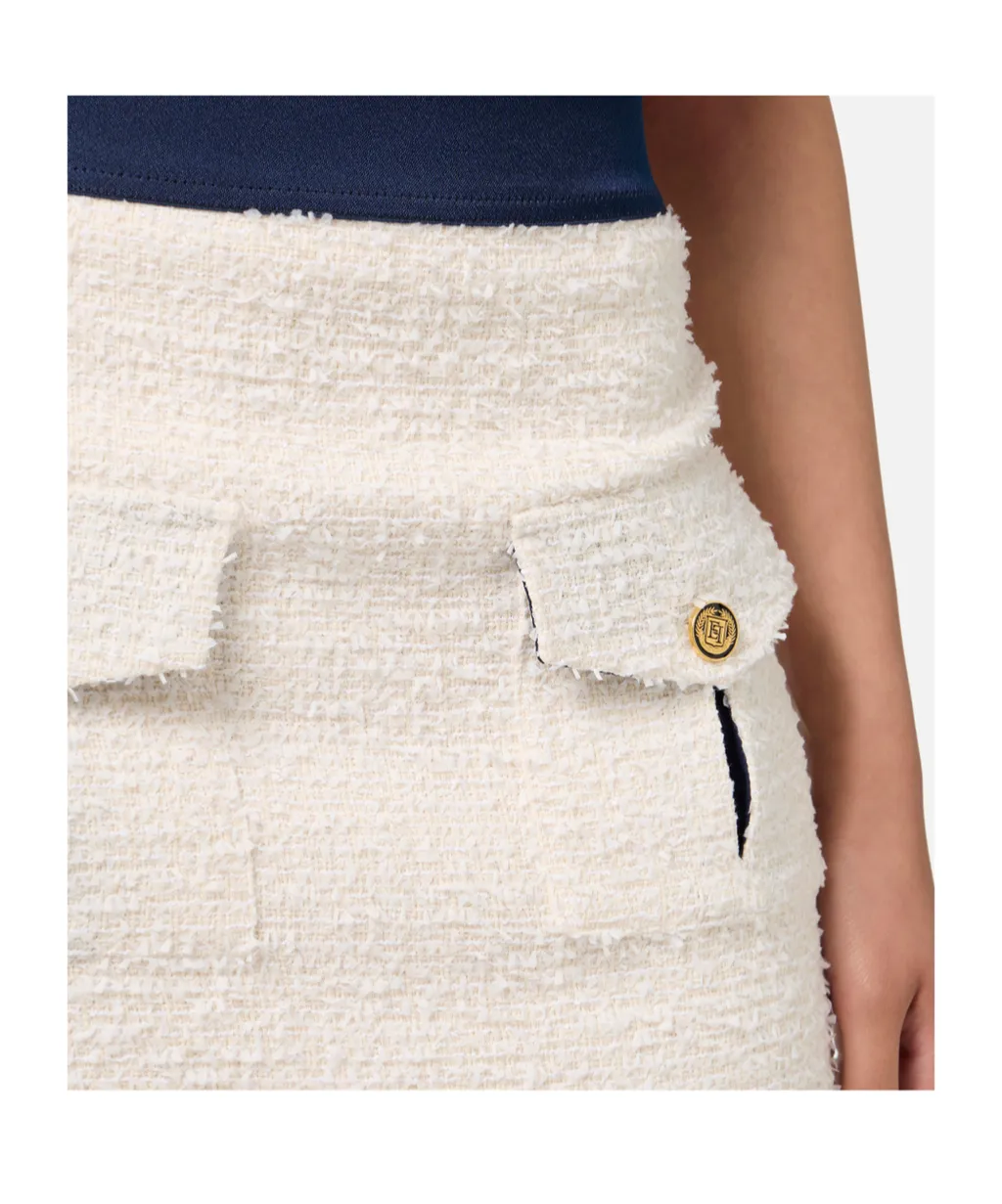 Elisabetta Franchi Tweed Miniskirt