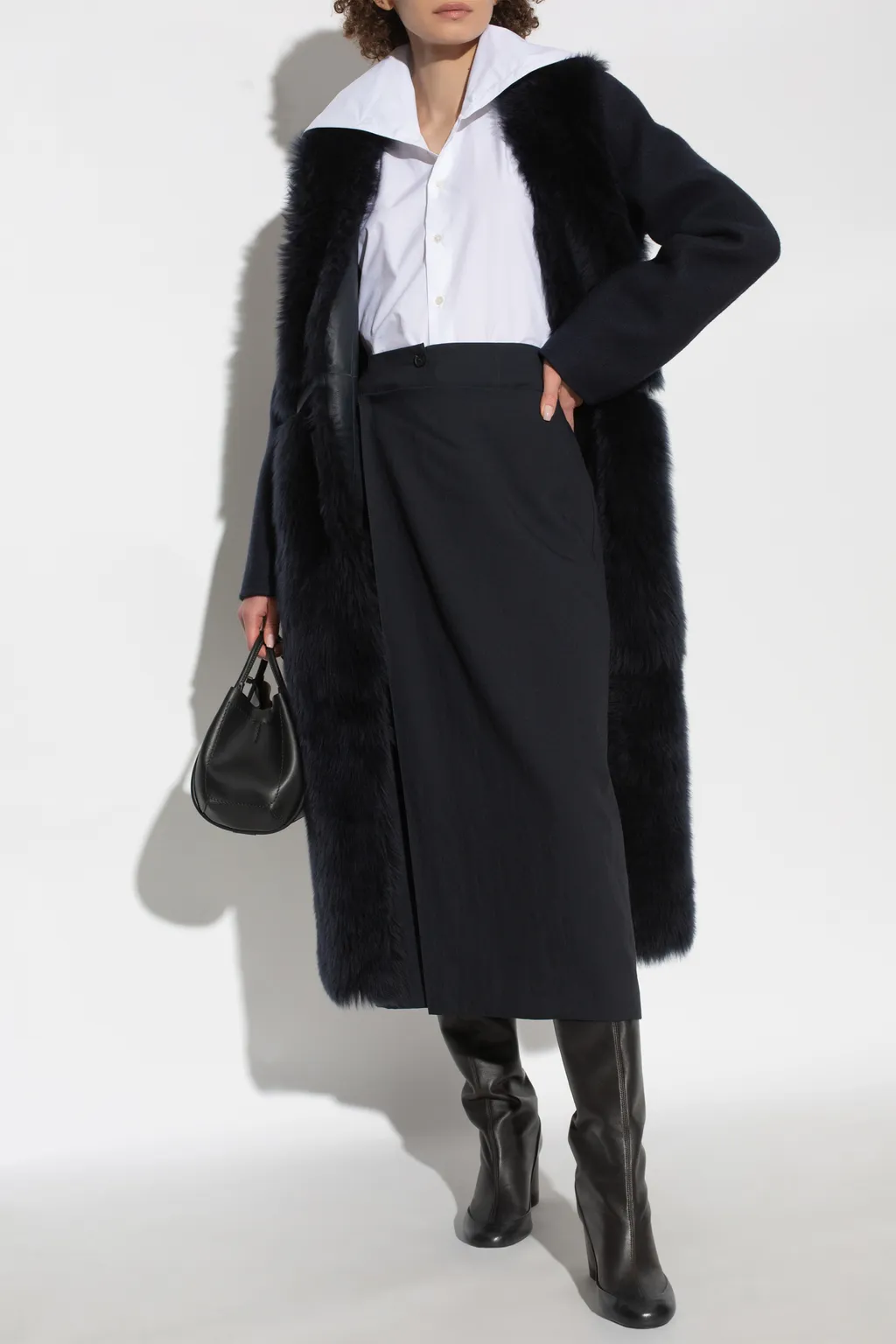Fabiana Filippi Front-Wrap Midi Skirt