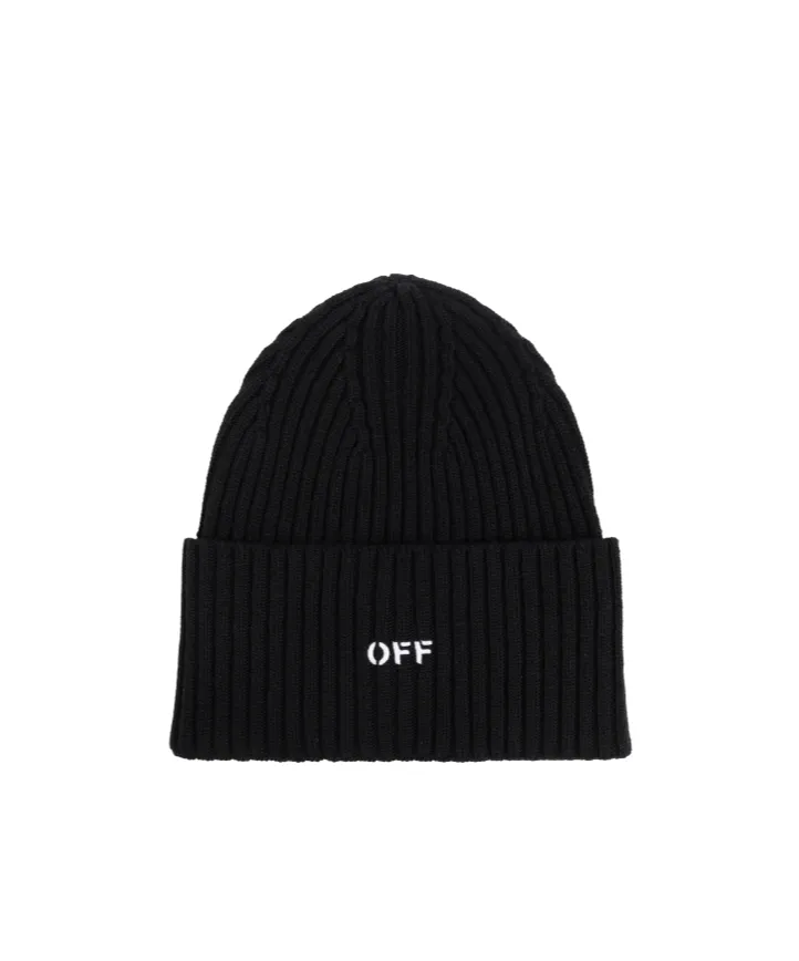 Off-White Off Stamp Turn-Up Brim Beanie