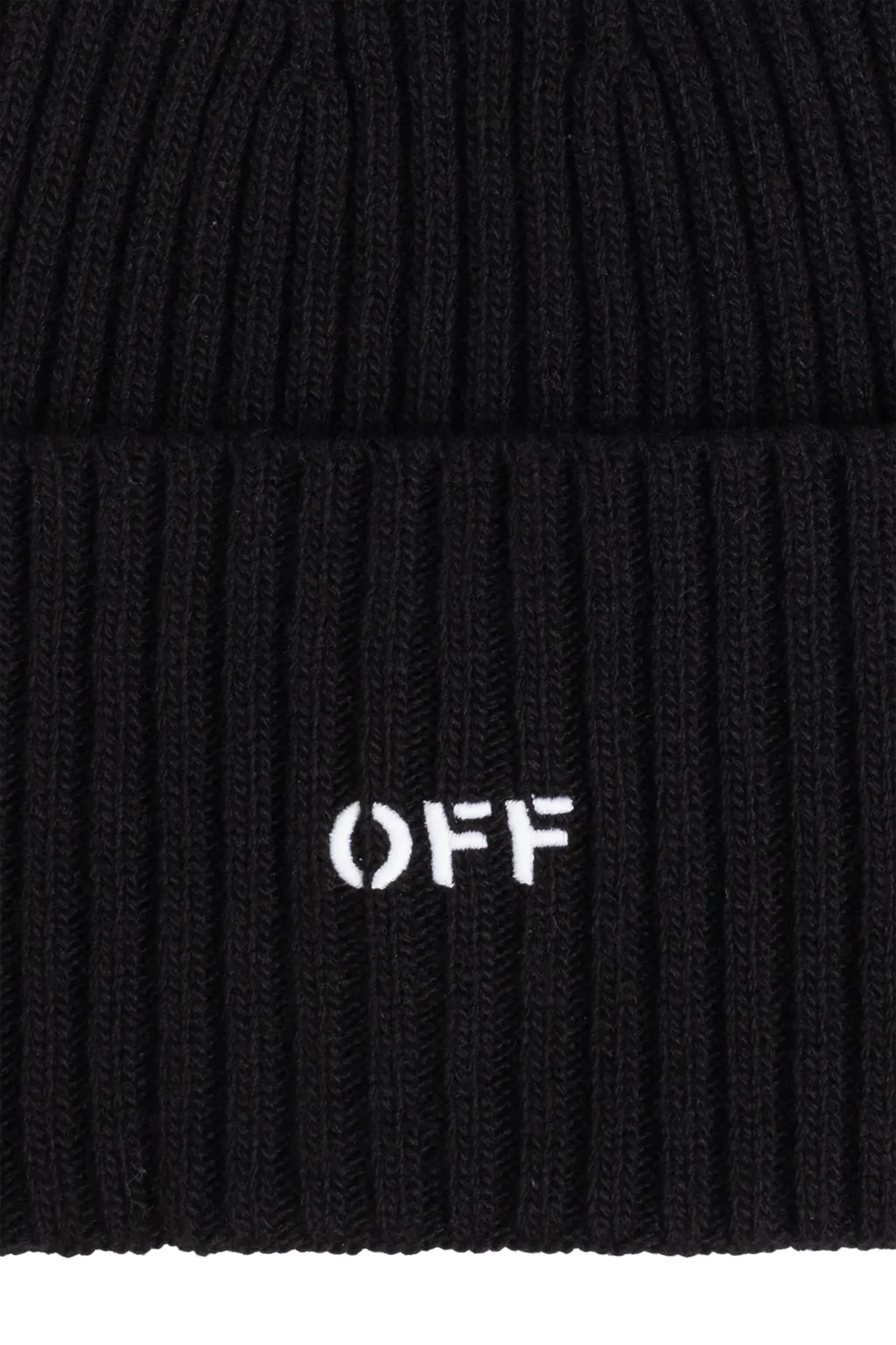 Off-White Off Stamp Turn-Up Brim Beanie