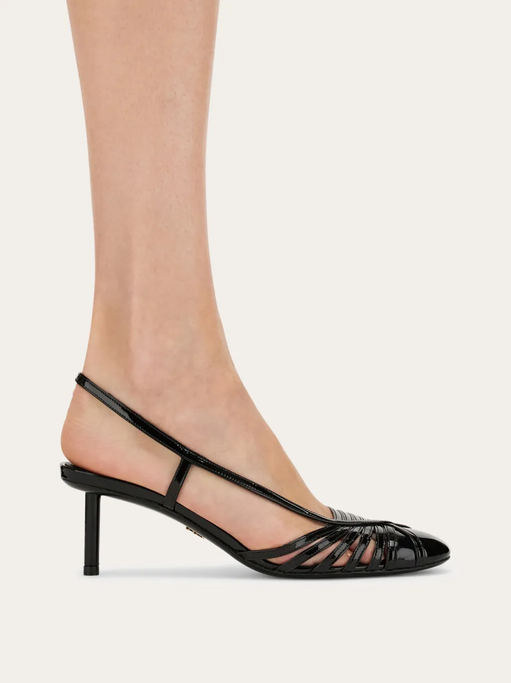 Logo-Laced High-Heeled Sandals