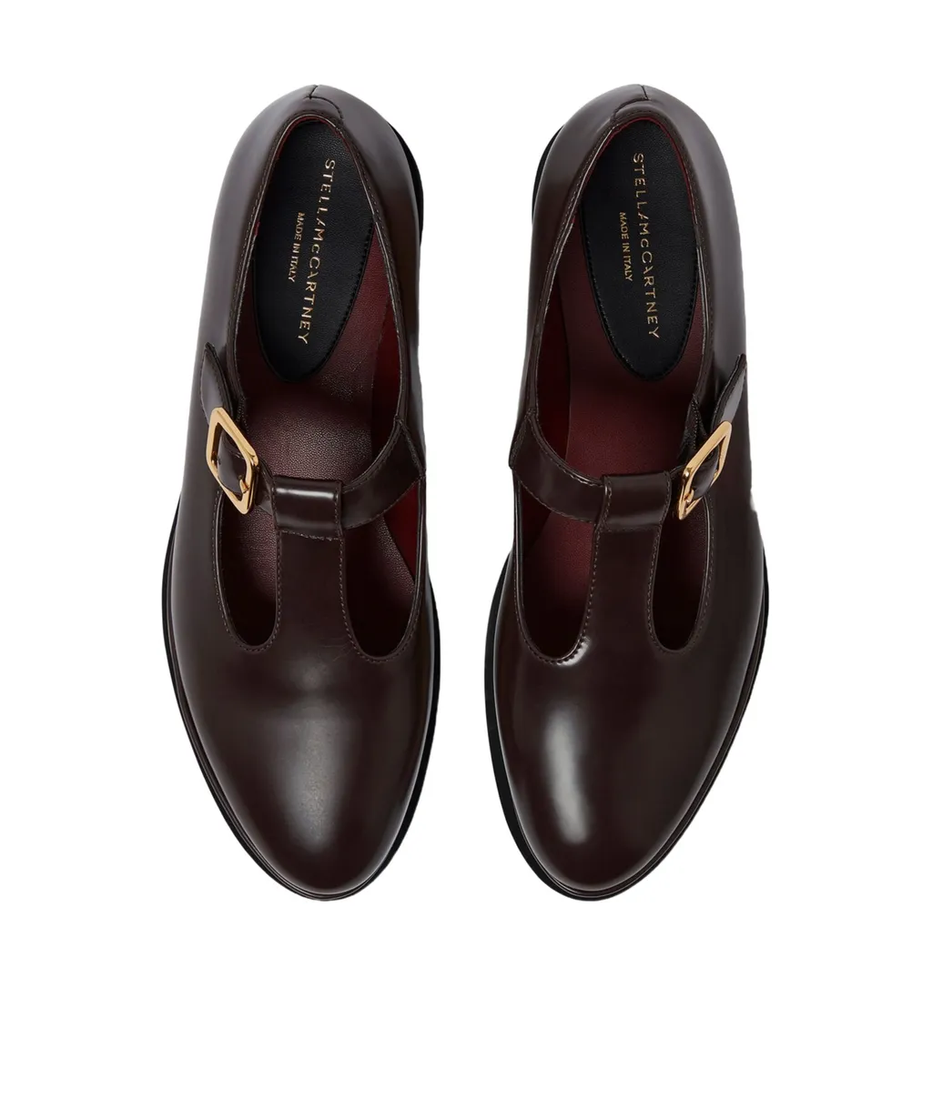 Stella Mccartney Sneak-Elyse T-Bar Platform Mary Jane Shoes