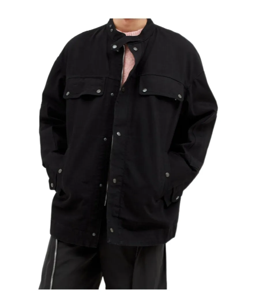 Dries Van Noten Viskin Snap-Button Fastened Jacket